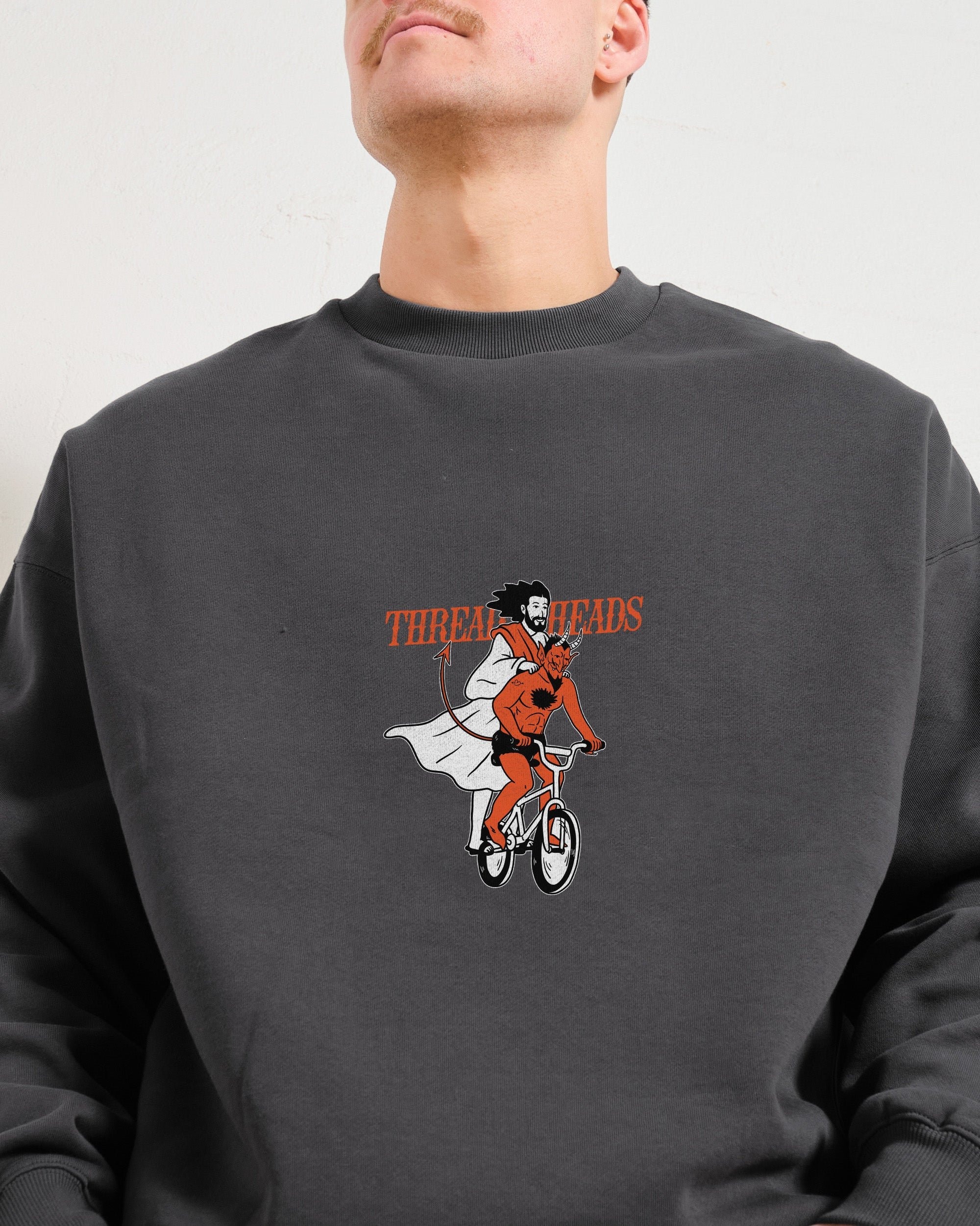 Good vs Evil Unisex Graphic Sweatshirt - Threadheads Premium 340gsm Cotton-Poly Blend