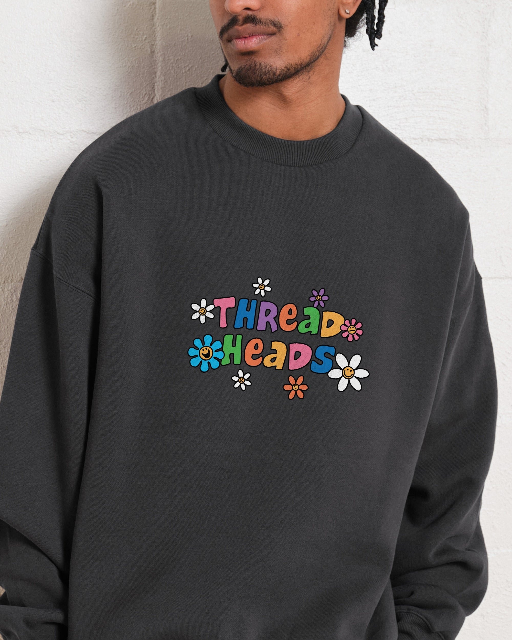 Too Blessed to be Stressed Unisex Sweatshirt - Threadheads Graphic Print, 340gsm Cotton-Poly Blend