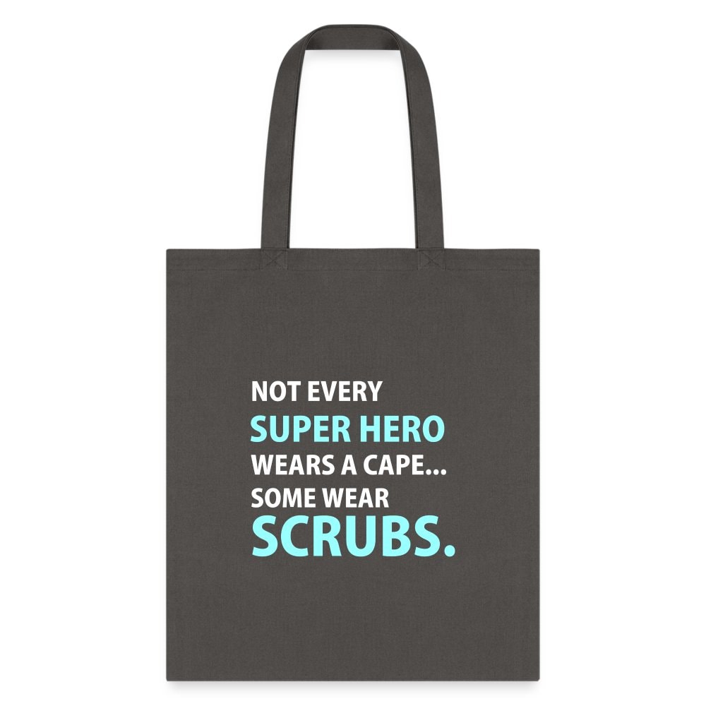 Veterinary Superhero Scrubs Cotton Tote Bag - Vet Tech Gift