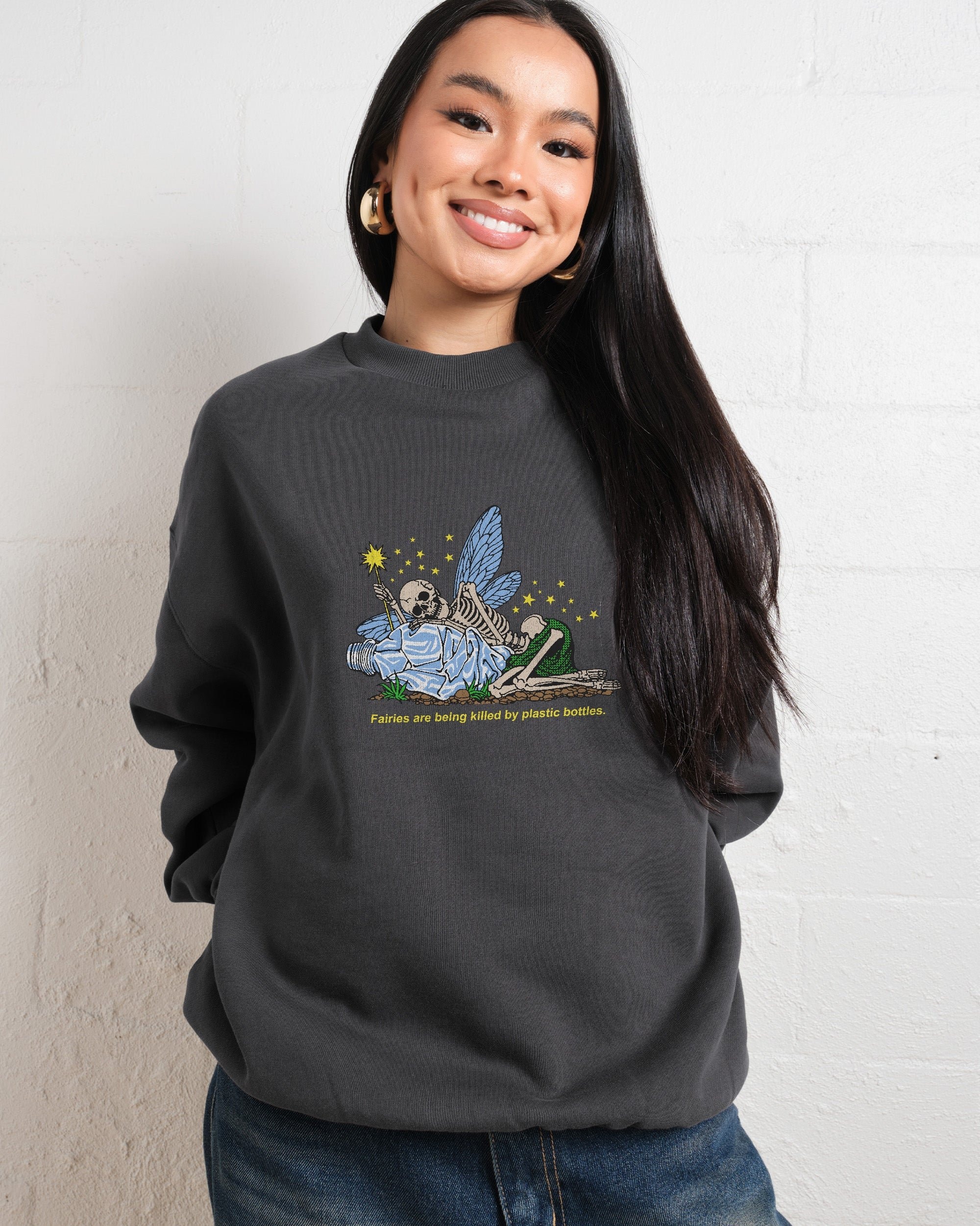 Dead Fairies Unisex Sweatshirt - Premium 340gsm Cotton-Polyester Graphic Print