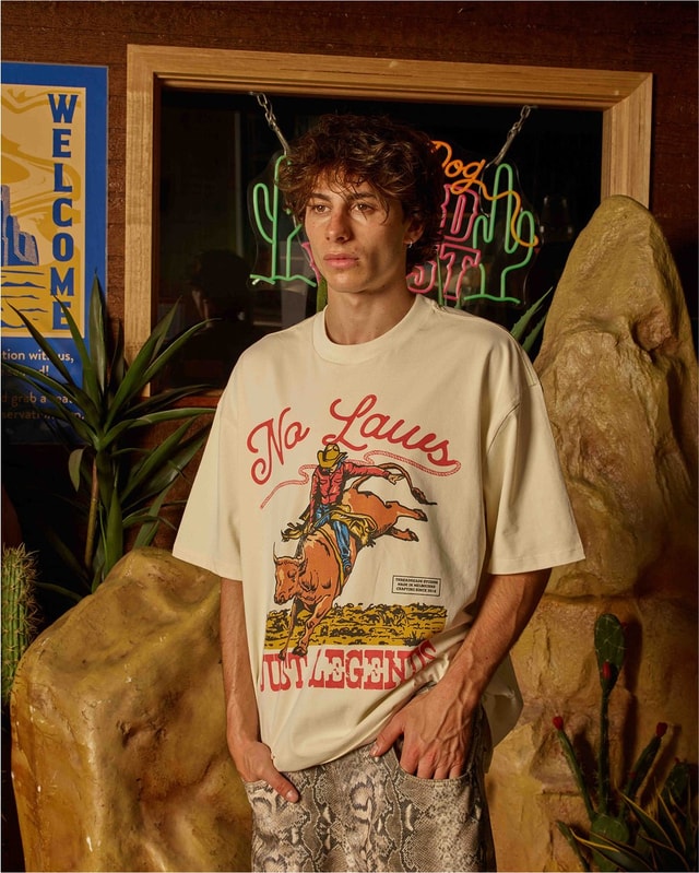 No Laws Oversized Graphic Tee - Unisex 90s Boxy Fit Heavyweight 100% Combed Cotton