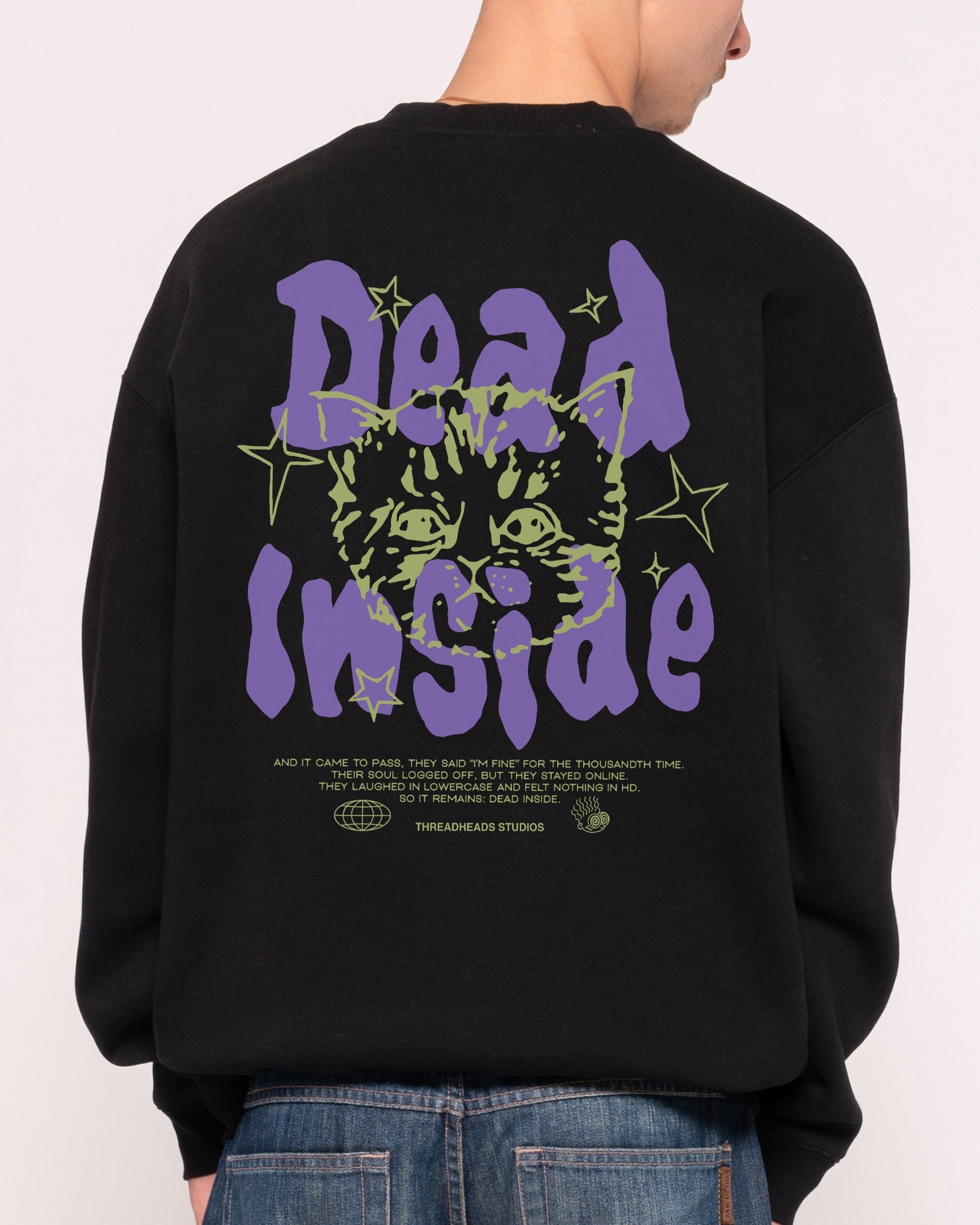 Dead Inside 26 Unisex Sweatshirt - Premium 340gsm Cotton-Polyester Graphic Print